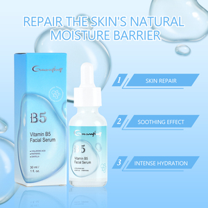 Sérum facial à la vitamine B5 pour le visage avec acide hyaluronique réparant la peau raffermissant les soins de la peau sérum 5 en 1 pour le vieillissement des soins de la peau OEM - Product Image 3