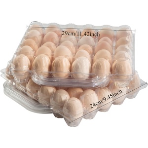 15/30 khay trứng trong suốt thực phẩm an toàn Stackable & Portable trứng hộp lưu trữ trang trại phong cách nhựa hộp trứng - Product Image 2