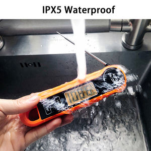 IPX5 termometer daging barbekyu, pengukur suhu baca <span class=keywords><strong>Digital</strong></span> instan tahan air dengan lampu latar <span class=keywords><strong>Probe</strong></span> suhu untuk panggangan BBQ - Product Image 5