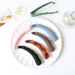 Оптовая продажа, пластиковые заколки для волос с бананом, большие матовые заколки для волос для женщин, аксессуары для волос - Product Image 3