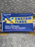 Drapeaux personnalisés avec logo, impression numérique, drapeaux de 3x5 pieds, 100% polyester, drapeaux pour événements sportifs et célébrations de festivals