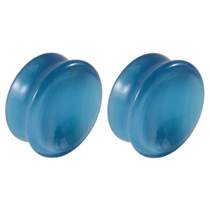 Plugs d'oreille en pierre naturelle de cristal rose massif, double 6 mm, forme géométrique tendance, bijoux de <span class=keywords><strong>piercing</strong></span> corporel pour hommes - Product Image 4