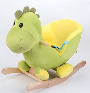 Kids <b>Dinosaur</b> Wooden Plush Rocking <b>Chair</b> - Best-selling Adorable Design - Product Image 4