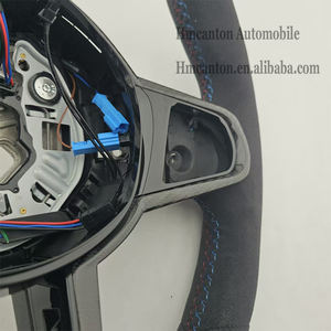 Volante Deportivo con Franja Superior Roja de Alcántara, el Más Popular, para Modelos de Automóviles BMW X3 X5 CS M3 M4 M5 - Product Image 6