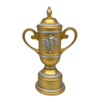 WeiVista Trophée de golf en polyrésine finition argent antique Résine Sports Award Victory Sculpture Factory Wholesale for Tournament