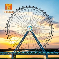 Grande Roue Géante de 42m pour Parc d'Attractions - Fabricant d'Attractions de Fête Foraine - Roue de Ferris Spectaculaire pour Adultes et Enfants