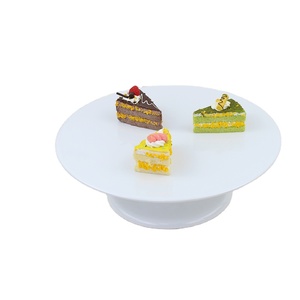 Factory Direct sales of Melamine Cake Turntable Flower Table Cake Turntable Rotating Rack Pottery Turntable