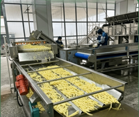 Équipement de ligne de friture industrielle à économie d'énergie, ligne de friture automatique pour chips de banane avec contrôle uniforme de la température
