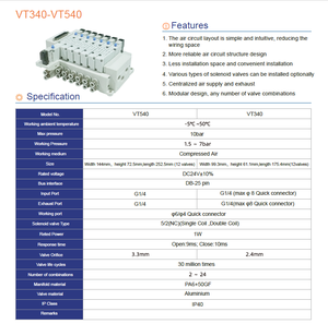 Personalizado Válvula Pneumática <span class=keywords><strong>Manifold</strong></span> Ar Direcional Válvula Solenóide Bloco <span class=keywords><strong>5</strong></span> Vias 220V Válvula Solenóide <span class=keywords><strong>Manifold</strong></span> - Product Image 4