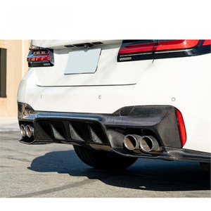 Difusor trasero 3D de fibra de carbono seca con divisores para <span class=keywords><strong>BMW</strong></span> F90 <span class=keywords><strong>M5</strong></span> Competition <span class=keywords><strong>CS</strong></span> 2018 2019 2020 2021 <span class=keywords><strong>2022</strong></span> - Product Image 3