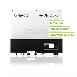 Harga Grosir Inverter Growat Sistem Surya Mppt 3 Fase Inverter Hibrid Growat TL3-UP SPH 10000 10kw