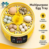 Mini incubateur d'œufs automatique USB 5V avec contrôle numérique de la température, lampe de visualisation LED, plateau rotatif à 360°, portable, en ABS+PP, OEM/ODM