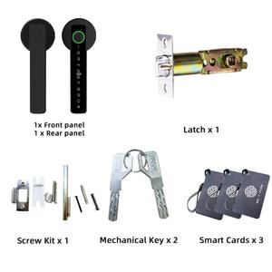 Serrure de porte intelligente M5 Tuya BLE avec empreinte digitale, serrure électronique numérique avec mot de passe/clé/carte IC/déverrouillage par application <span class=keywords><strong>Smartlife</strong></span>/Tuya - Product Image 5