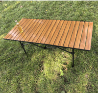 Ensemble de table basse d'extérieur en fer, moderne, portable, léger, durable, haut de gamme, avec coussin imperméable pour utilisation en parc