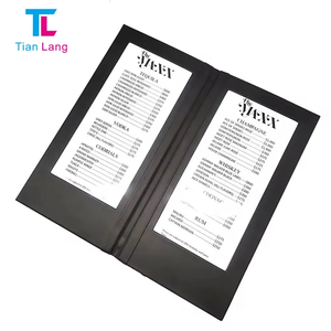Tianlang Bar Restaurante LED Iluminado A4 Menú Cubierta Tablero de visualización Tablero de menú de cuero enchufable para suministros de hotel y restaurante - Product Image 6