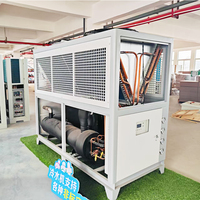 Refroidisseur de réservoir d'eau industriel 5 kW 380 V, pompe haute qualité haute précision, équipement de refroidissement à réfrigérant R-410A à économie d'énergie