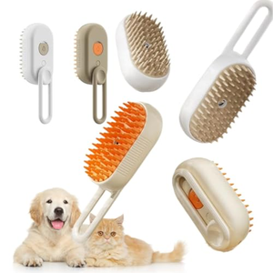 New Steamy Dog Brush 3 in 1 Dog Steamy Brush Dog Spray Massaging <b>Comb</b> Pet Grooming <b>Comb</b> Hair Removal Brush Pet Supplies - Product Image 1