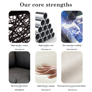 katlanabilir Modern hasır veranda balkon mobilya açık bahçe sundurma Rattan yumurta salıncak asılı koltuk sandalye ile standı - Product Image 3