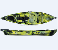Kayak de pêche en plastique LLDPE rotomoulé de 10 pieds, prix compétitif, haute qualité, pour 1 personne, vente en gros