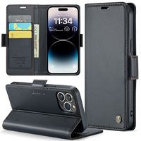 Vente flash : Étui en cuir PU à rabat avec fente pour cartes, boucle magnétique, étuis pour téléphone portable pour iPhone 14/15 Pro Max pour Smasung S24 Ultra