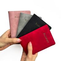 Couverture de livre en cuir PU de luxe au design fin de qualité supérieure Porte-passeport vierge Etui porte-cartes d'identité portefeuilles