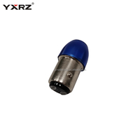 Vente en gros 12V 1157 Led Bay15D flash stroboscopique ampoule halogène couleur de la lumière bleue clignotant arrière de direction ampoule de clignotant de moto