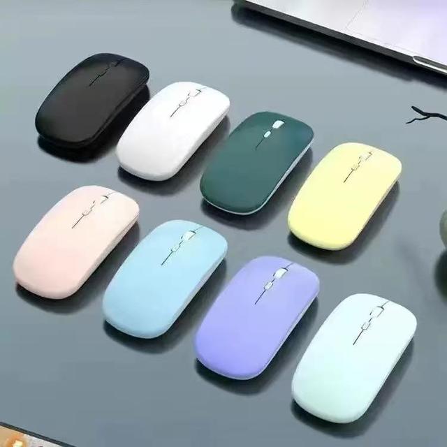 2.4G/BT Wireless 4-Button Optical Sensor Computer Mouse Ergonomic Rechargeable USB Gaming Mouse for Mac Laptop Windows