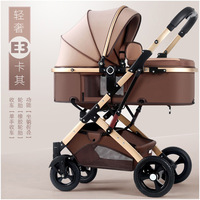 Siège Auto Bébé Luxe et Ensemble Poussette, Poussette de Voyage Pliable 3 en 1 Avec Siège Auto
