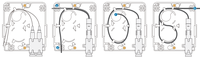 Boîtier de terminaison optique mural FTTH pour intérieur, 1 port, avec pigtail de câble de descente