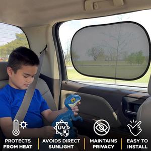 2 pièces Pare-soleil de pare-brise de voiture Protection UV Pare-soleil latéraux Pare-soleil arrière Pare-soleil de fenêtre de voiture pour bébé - Product Image 3