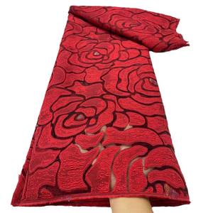 新しいオーガンザジャカード生地、アフリカンドレス生地 - Product Image 1