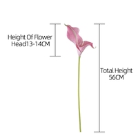 MW01517 Double Pétale Calla Lily Artificielle Faux Fleur Décoration Maison Fleur pour DIY Bouquet De Mariage Fête Décoration Maison