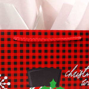 2024 papel de regalo personalizado impreso bolsa de regalo de Navidad bolsa de embalaje de regalo - Product Image 4