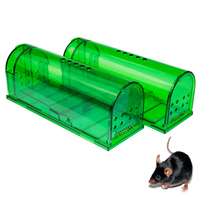 Usine Réutilisable Durable En Plastique Souris Rongeur Tunnel Pièges Contrôle Live Catch Mousetrap Hamster Humane Rat Piège À Souris