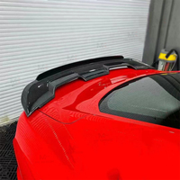 Aile arrière de style GT500 en fibre de carbone pour Ford Mustang 2015-2021 Becquet de coffre arrière Aile de spoiler Accessoires de voiture