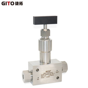 Vanne à aiguille cryogénique forgée en acier inoxydable 316 GITO, à filetage haute pression, pour le contrôle de l'eau et de l'huile, structure angulaire - Product Image 3