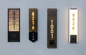 Özel Metal harf işaretleri LED paslanmaz çelik açık su geçirmez duvar adresi kapı daire otel odası ev numarası işareti - Product Image 4