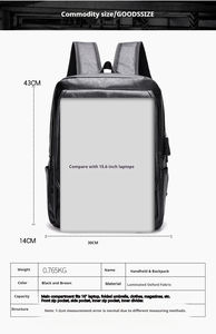 Nouveau design, sac à dos de voyage professionnel pour ordinateur portable en cuir PU imperméable grande capacité, fermeture éclair, unisexe, vente en gros, meilleures ventes - Product Image 3