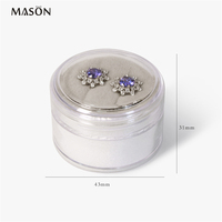 Mason nouveauté bijoux plateaux transparents Piercing boucle d'oreille boîtes de présentation pour bijoux comptoir affichage