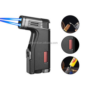 ไฟแช็คจุดซิการ์ JOFI Custom 2 หัวพ่น ปรับเปลวไฟได้ กันลม ใช้แก๊สบิวเทน - Product Image 1