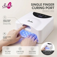 Nouvelle Lampe à Ongles UV LED Double Zone pour Séchage de Vernis Gel, Double Couche, avec Chambre de Précision pour Doigt Unique et Affichage de la Minuterie
