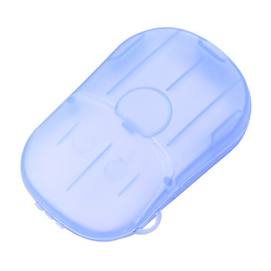 Jabón Portátil Desechable en Hojas, Jabón Sólido sin Agua para Limpieza Básica, Tamaño Estudiante, Rosa, Azul, Morado, en Caja - Product Image 2