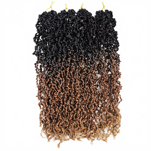 Tresses à crocheter à double trame de haute qualité, aspect naturel, longues et bouclées, effet volumineux - Product Image 2