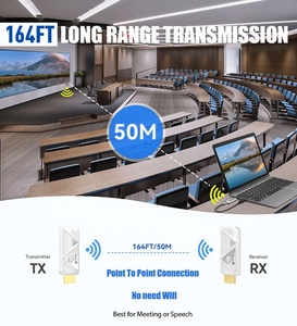 Transmisor y Receptor HDMI Inalámbrico, 164FT/50M 1080P 60Hz, Conexión Plug and Play para Video y Audio a Monitor desde Laptop/PC/Proyector/TV Box - Product Image 5