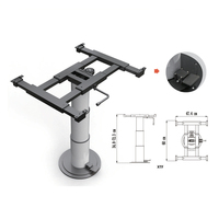 Pieds de table en métal de qualité supérieure pour camping-car, pieds de table pliants pour camping-car, prix de vente direct d'usine