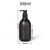 Flacon distributeur de lotion corporelle en plastique transparent réutilisable, flacons pompe givrés vides pour le lavage des mains, savon liquide et shampoing pour hommes