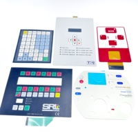 Clavier graphique personnalisé de haute qualité, écologique, en PVC/silicone, étanche et durable, pour panneau de commande médical