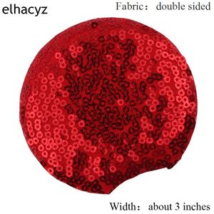 Tiara de Natal Unissex com Orelhas de Rato de Tecido com Lantejoulas de 3 Polegadas, Acessório de Cabelo Multicolorido para Meninas - Product Image 5