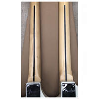 Jelo Double tête acajou pour guitare basse électrique Stratocaster Instruments à cordes dos en érable/côté ébène pièces accessoires