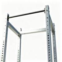 Rack de musculation autoportant en acier inoxydable pour extérieur, avec cage à squats multi-trous et barre de traction intégrée pour bras et triceps, usage domestique et commercial